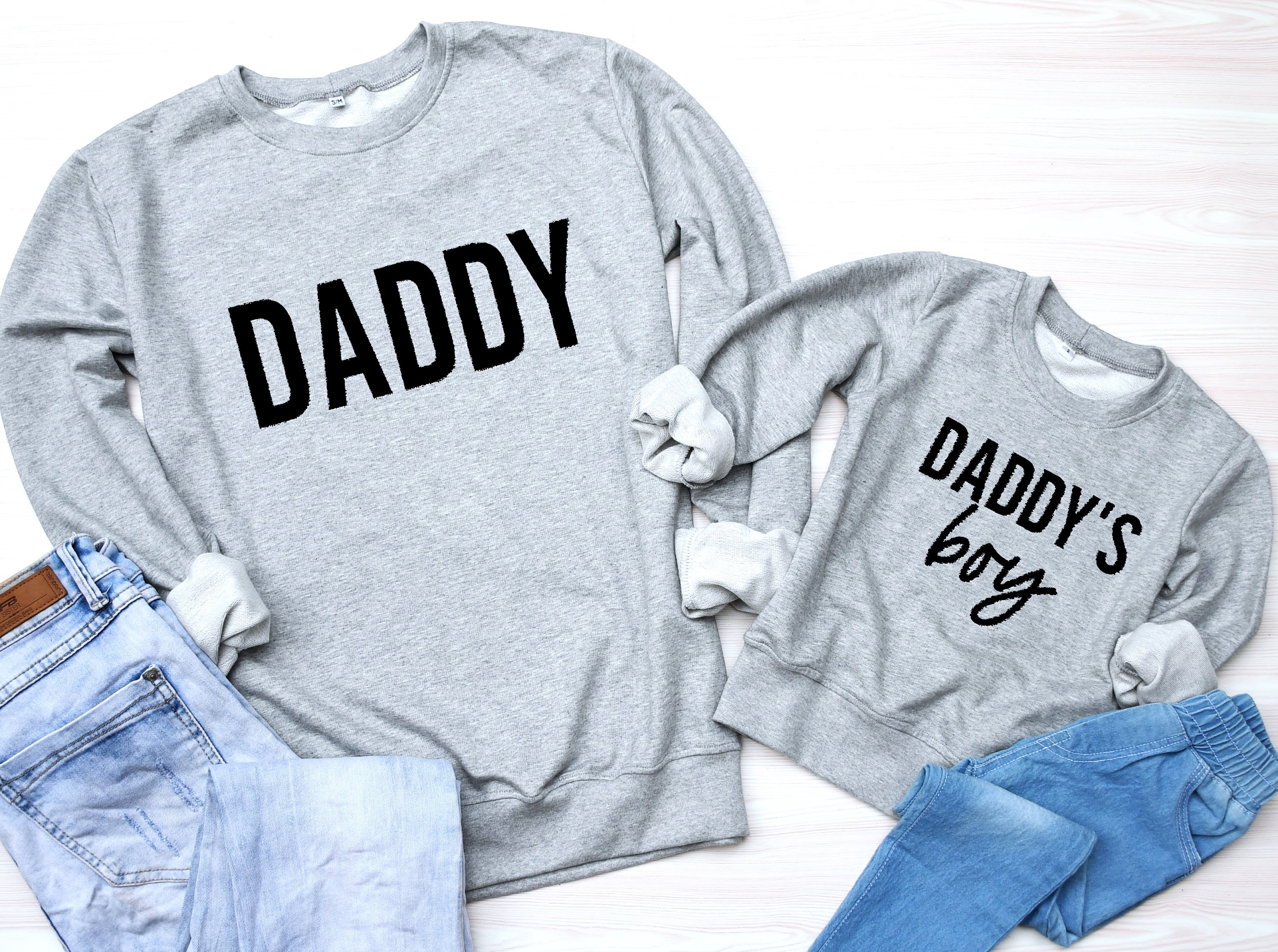 Daddy and Me Outfit Father and Son Sweatshirt daddy u0026 Me - Etsy
