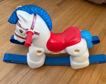 Vintage 1988 Fisher Price Musical Rocking Horse