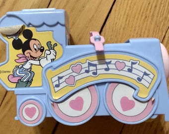 1989 Disney Mattel Heart Family Visits Disneyland Dumbo Ride train car featuring Minnie Mouse