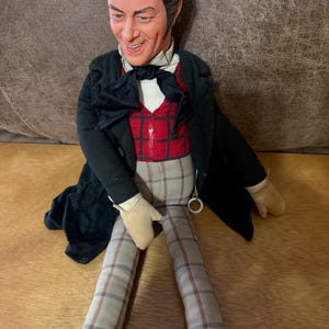 Vintage Dr. Dolittle Talking Doll Rex Harrison Ideal Toy Pull String 1960s 1970s Cloth Body Character Doll