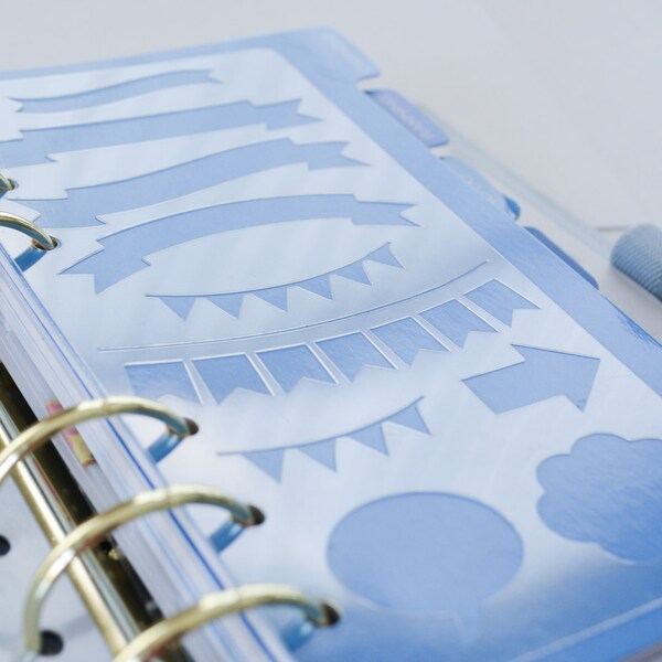Personal Planner Stencil V.3: kikki k, filofax, color crush, Erin Condren