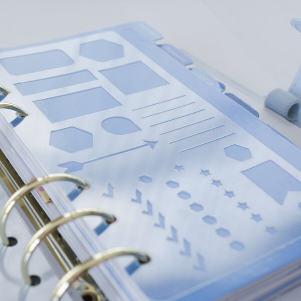 Personal Planner Stencil V.2: kikki k, filofax, color crush, Erin Condren