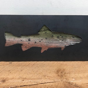 Rustic Lure Frame, Handmade Fish Lure, Folk Art Fish Lure, Rustic Fishing  Frame, Reclaimed Wood, Fishing Decor, Picture Frame, Antique Fish