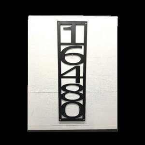 Vertical Address Mailbox Sign Custom Vertical Address Metal Address Sign Personalized Signs Mailbox Numbers Address Plaque Address Sign