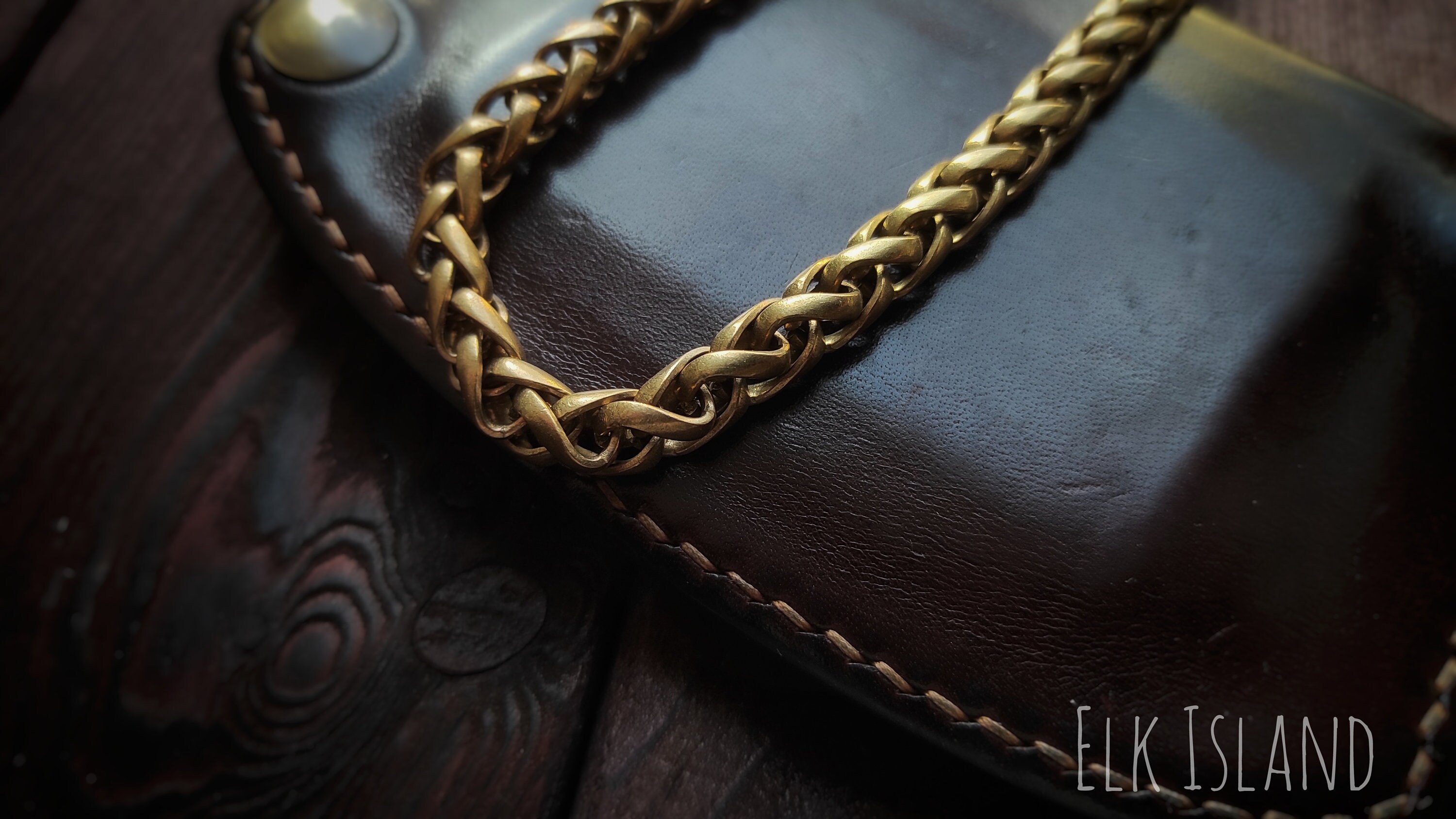 Brass wallet chain Chain for a wallet Lanyard Wallet Chain Etsy