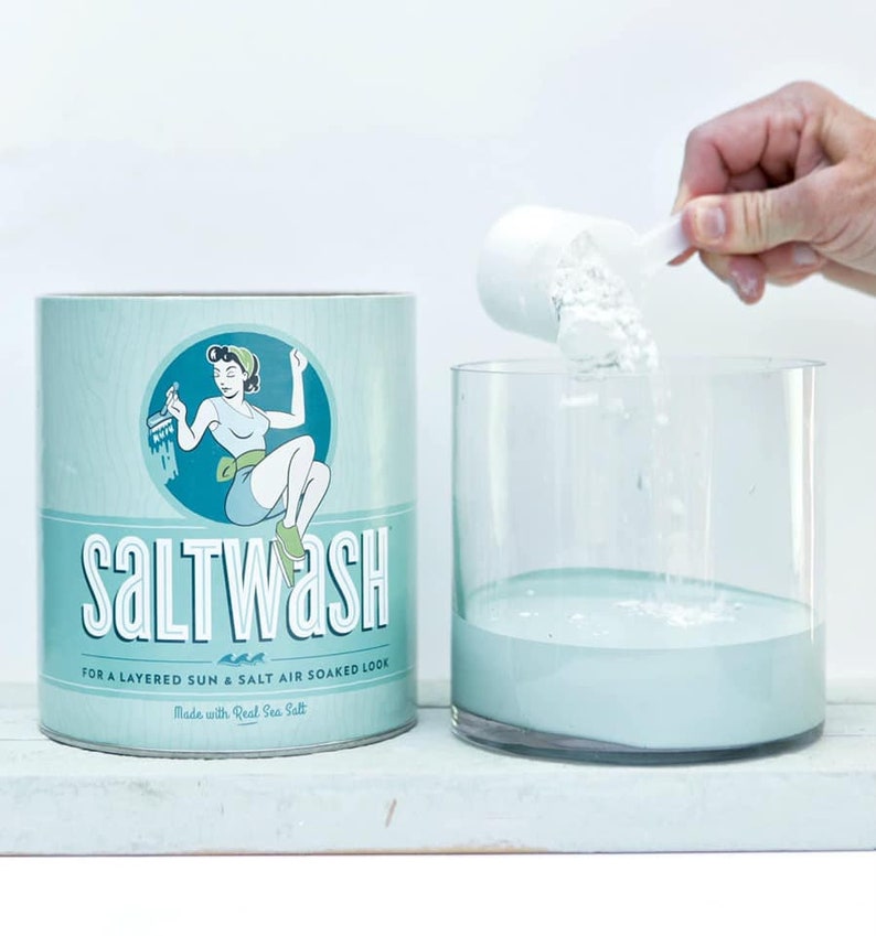 Saltwash Paint Additive This is how you can achieve that textured layered look or beachy look on your painted pieces Salt Wash image 8
