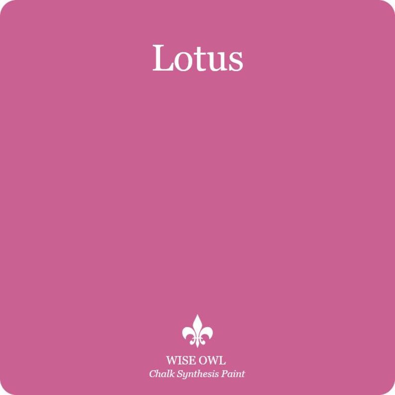 Lotus Wise Owl Chalk Style Paint Furniture Pink Fuschia