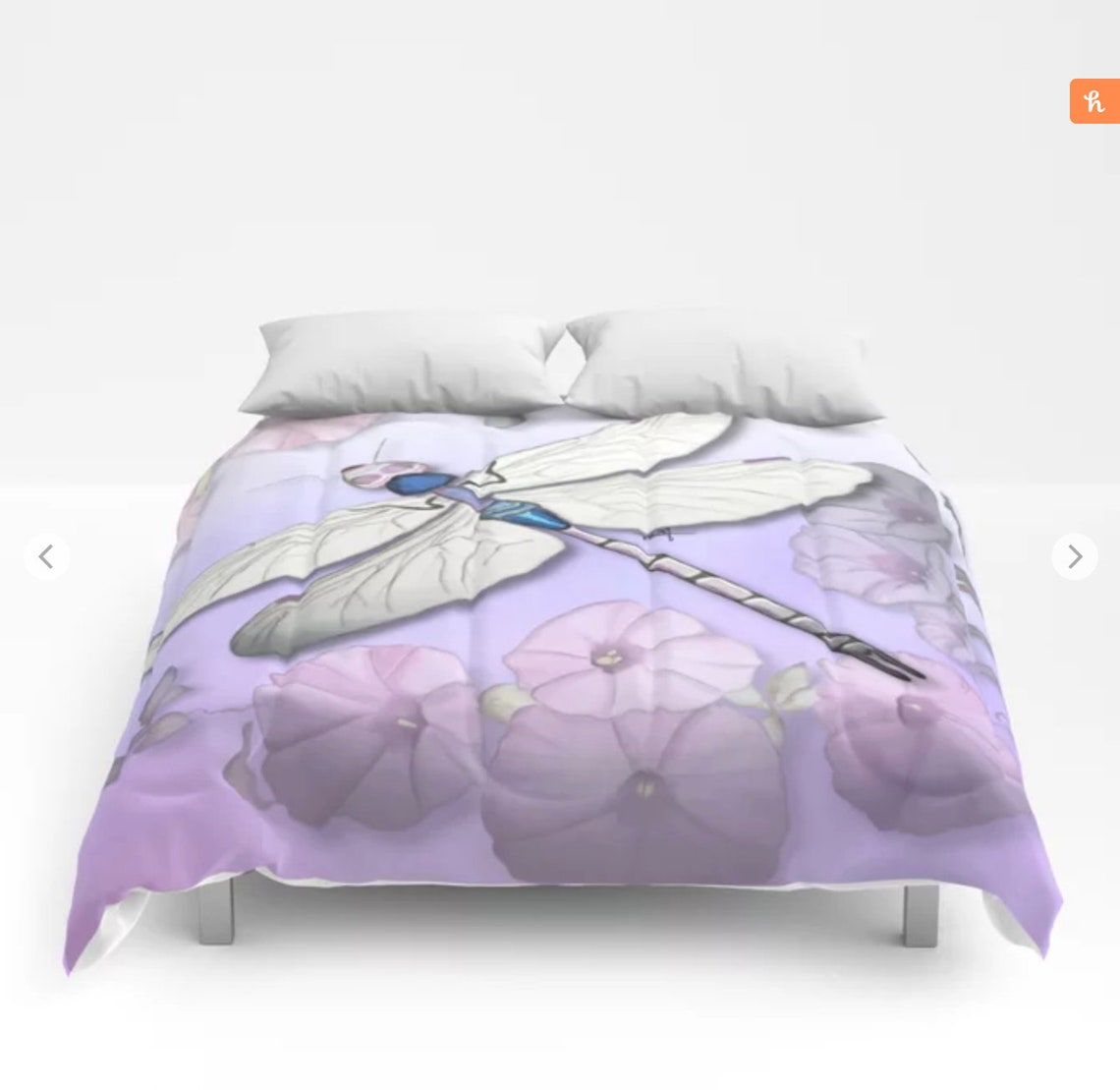 Blanket Throw Blanket Dragonfly Decor Original Art Hand Etsy UK