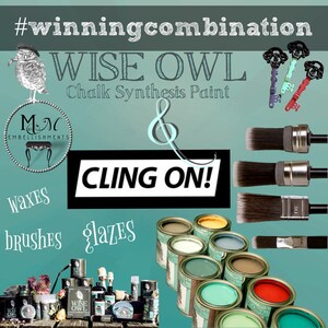 Wise Owl Paint, BLACK CHERRY, furniture paint, chalk style paint image 6