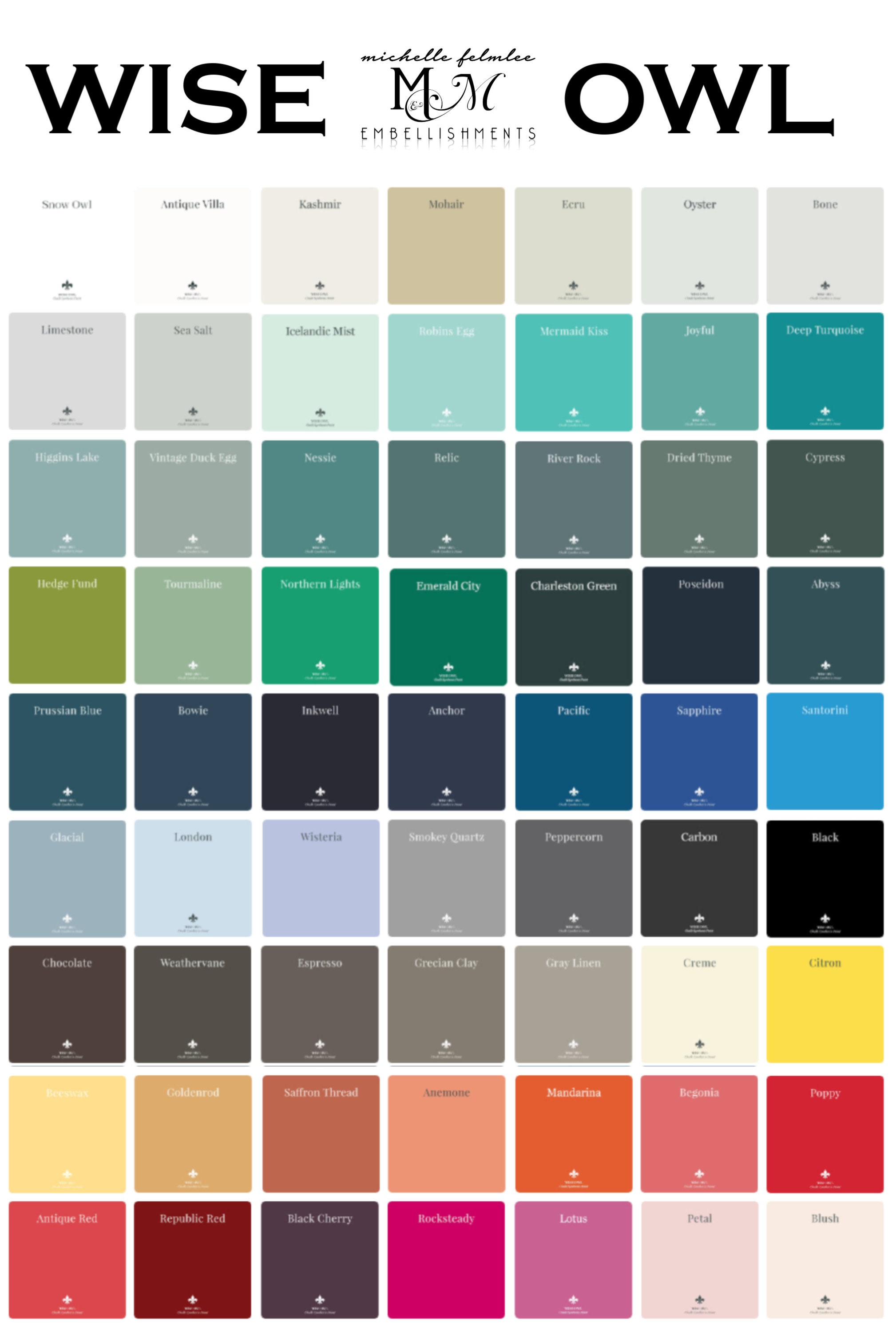 Wise Owl Paint DEEP TURQUOISE Chalk Synthesis Paint Etsy