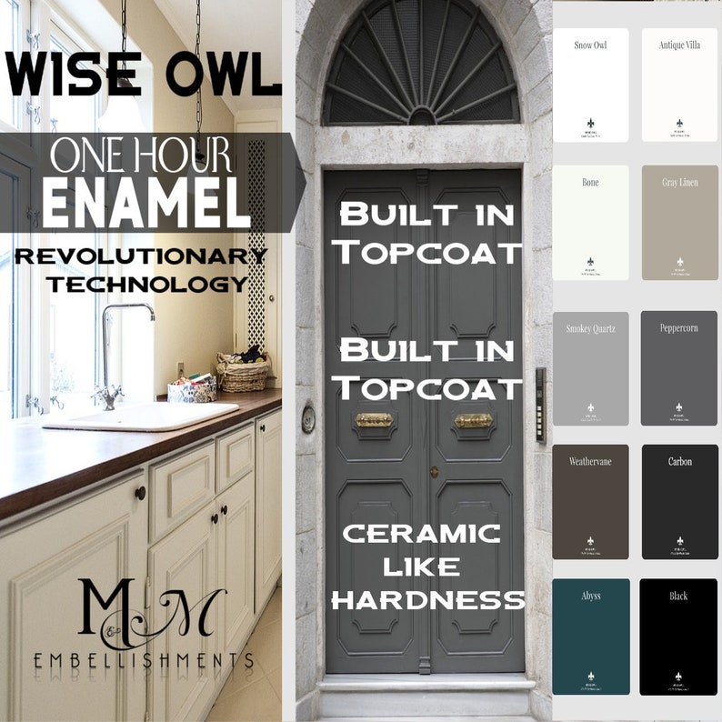 ENAMEL Paint by Wise Owl One Hour cure time Quart Size Etsy