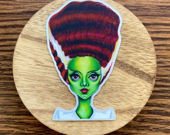 Bride of Frankenstein Sticker Holographic