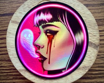 Spirit Talk Holographic Vinyl Weatherproof Sticker