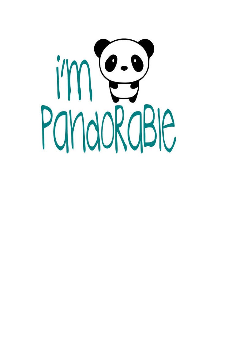 Download Svg cute panda cut file cut i'm panda png download | Etsy