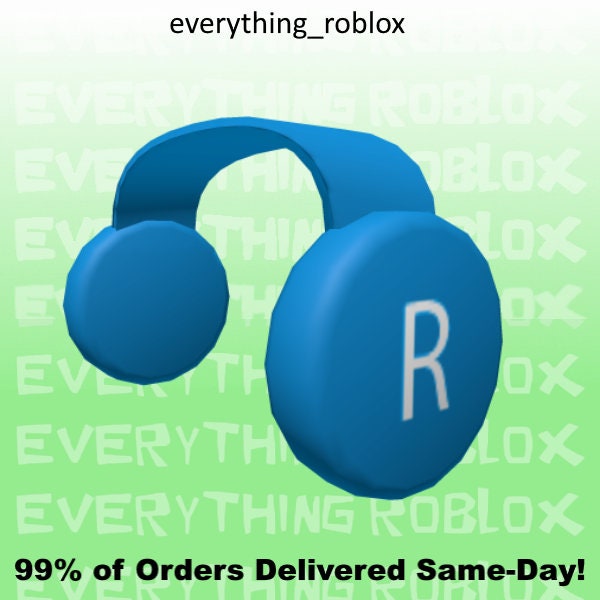 Roblox Limited Blue Clockwork Headphones SAFE & FAST read Etsy