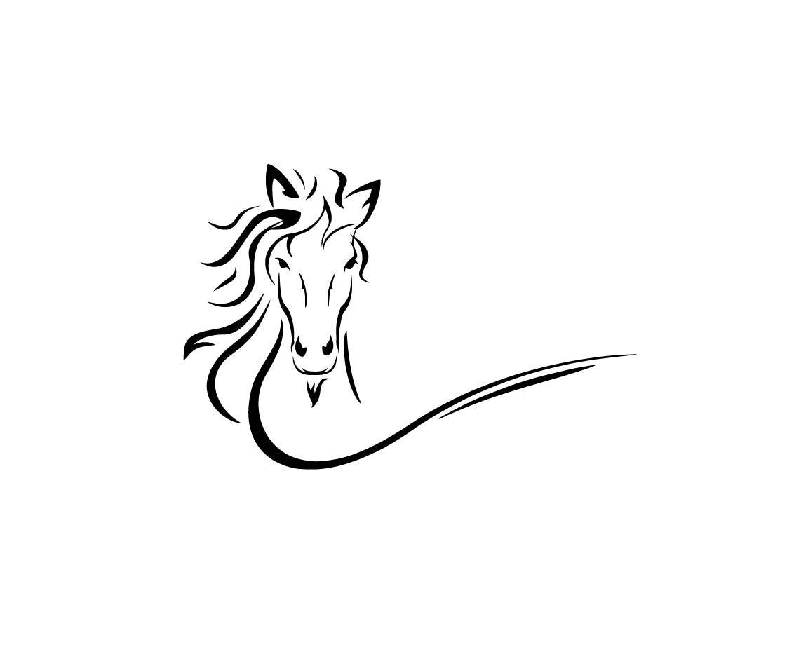Download Pretty running horse head download unique animal svg dxf ...