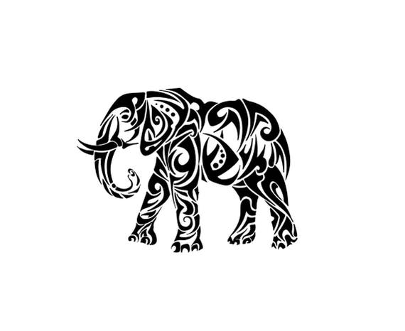 Download Tribal elephant download unique animal svg dxf eps ai | Etsy