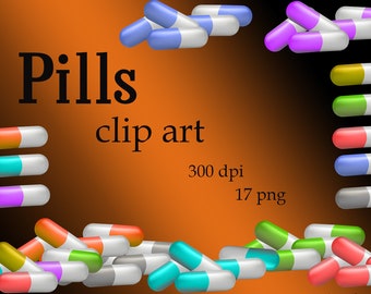 Pigułki Clipart Medyczna Kapsułka Grafika PNG, 300 dpi