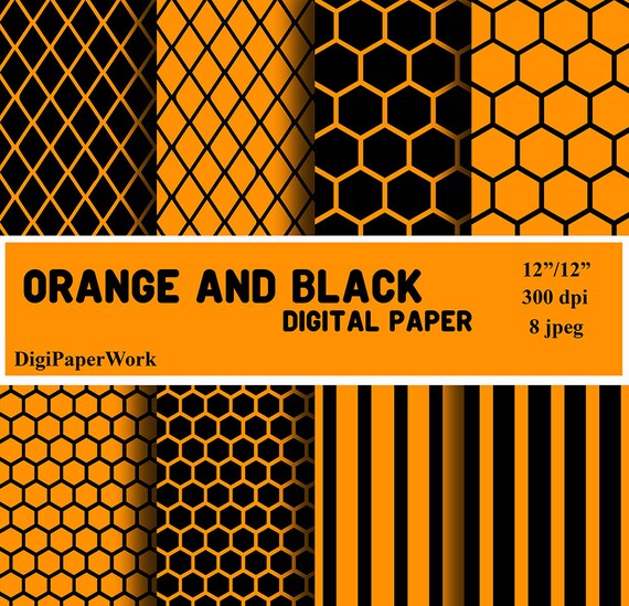 Wallpaper Orange Graph Paper