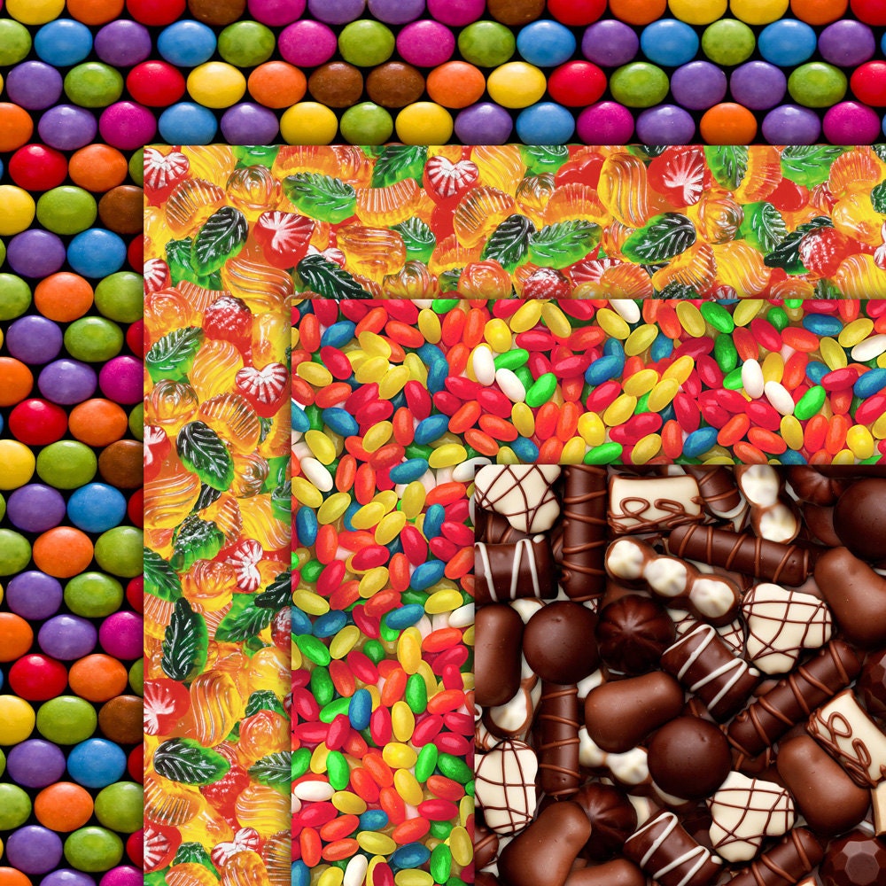 CANDY Digital paper Instant download Digital Paper Pack Etsy