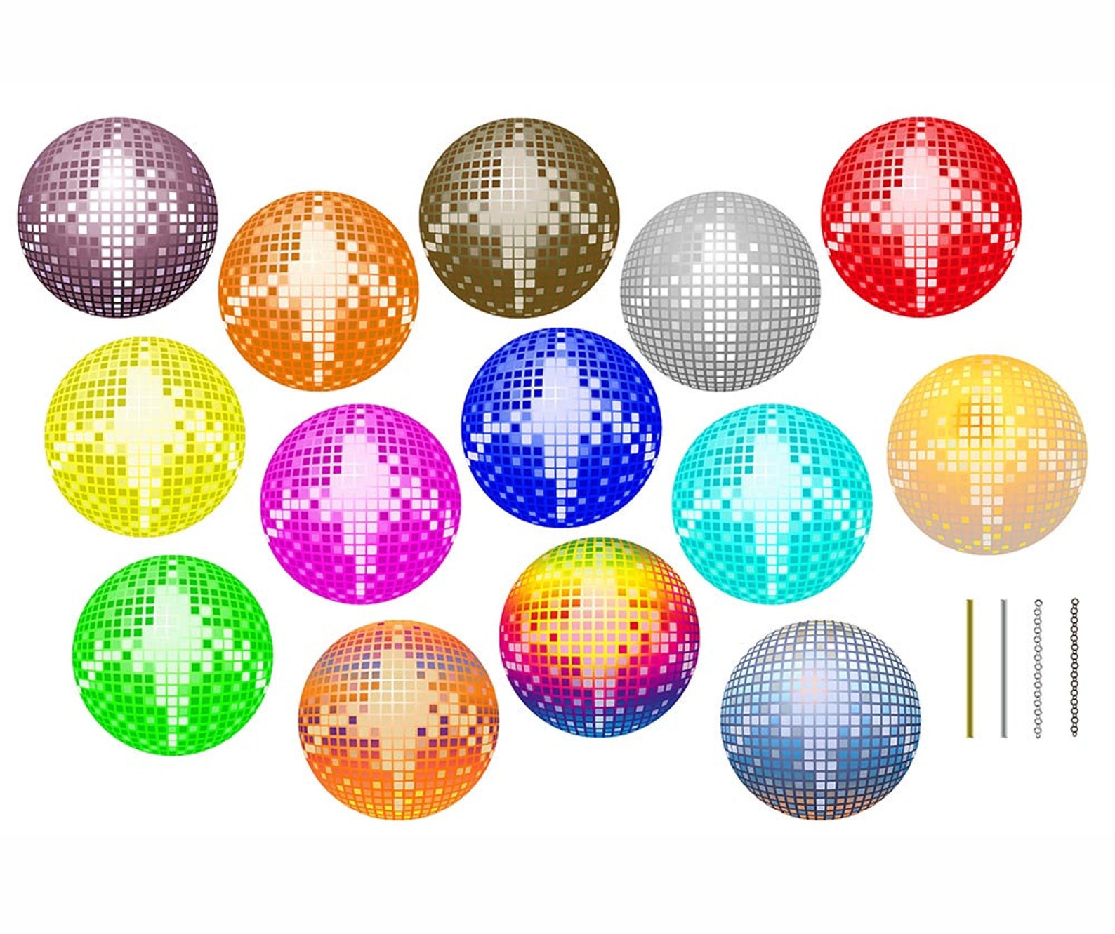 Disco Ball Clipart, Disco Balls Clip Art Make Your Own Disco Ball