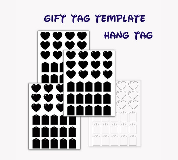 Heart Gift Tag Template