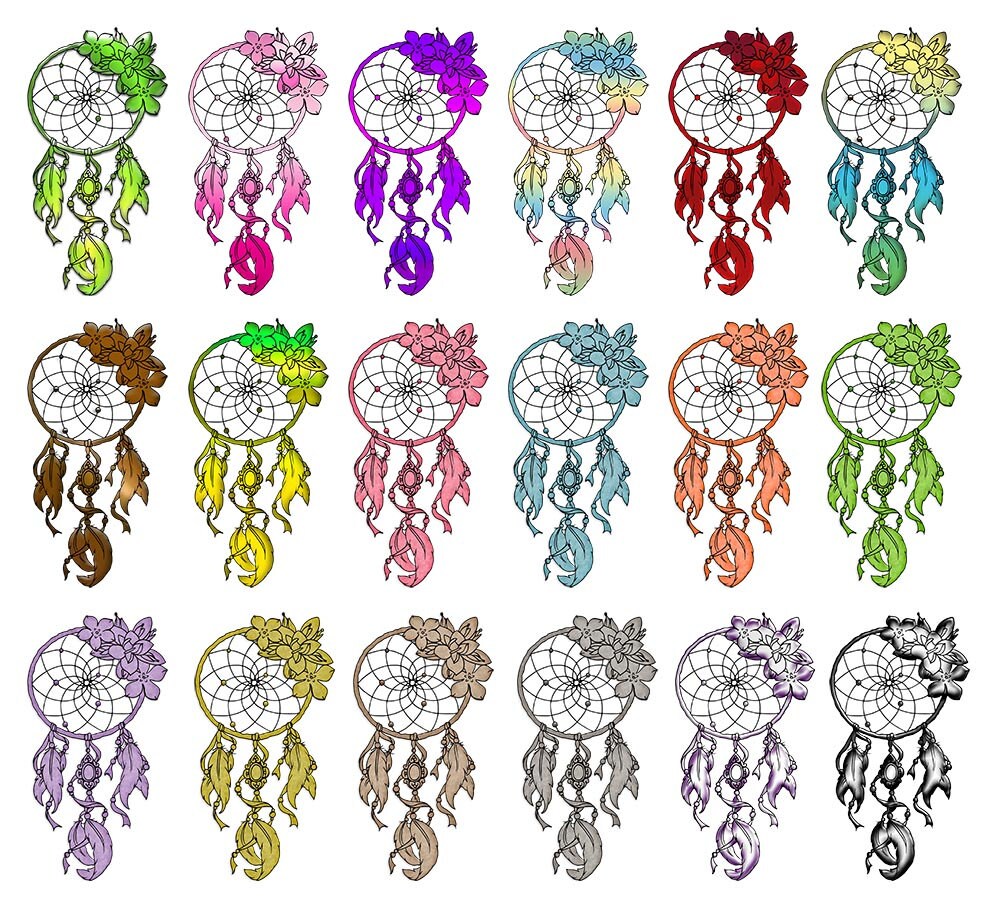 Dreamcatcher Clip art Digital Dream catcher Clipart Make Your | Etsy