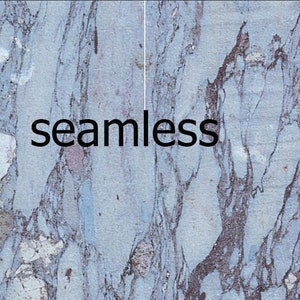 May include: A seamless, abstract pattern with a marble-like texture. The design features a blend of light blue, gray, and brown hues, with the word "seamless" in black text.
