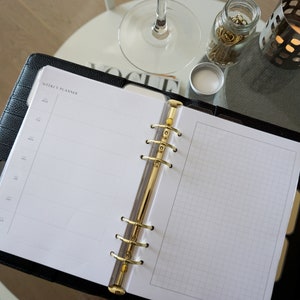 A5 Weekly Planner, Printable Planner Inserts, Week On One Page, A5 Planner Refill, GM Agenda Refill, Hobonichi Weeks Style, Planner Pages image 5