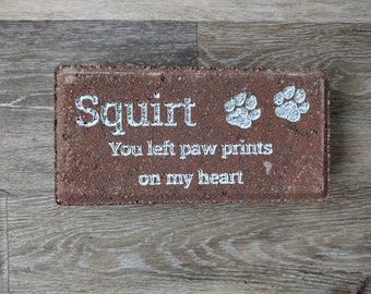 Pet Memorial Engraved Brick Personalized