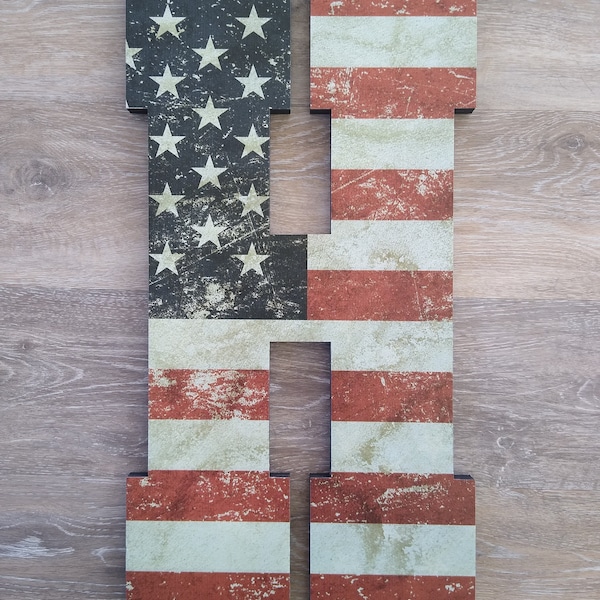 Rustic Letter Wall Decor Etsy