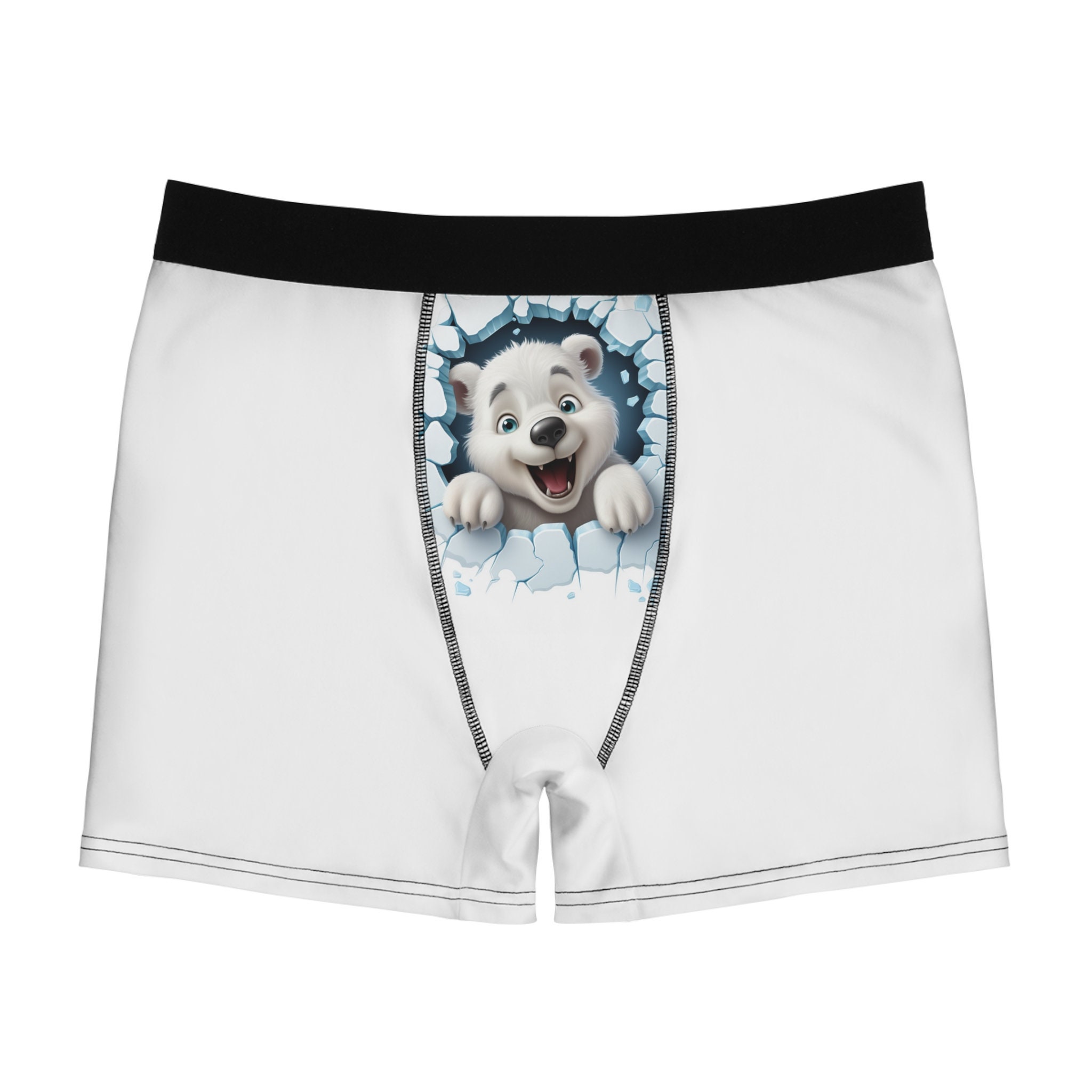Funny Polar Bear Men's Boxer Briefs, Men's Christmas Present