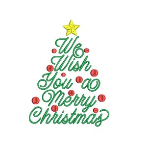 Christmas Tree Machine Embroidery Design Pes Instant Digital Etsy