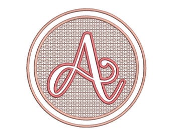 A-Z Embossed Embroidery Fonts, Olivia Font ,Embroidery Designs, Machine Embroidery - 8 File Fomats Pes font