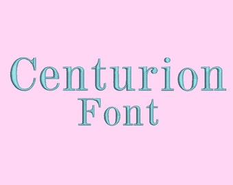 3 Size Centurion Font Embroidery Designs, BX fonts Machine Embroidery Designs - 9 File Fomats