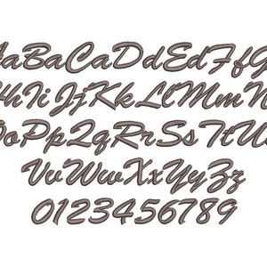 3 Size Embroidery Script Font Embroidery Designs, BX Fonts Machine ...