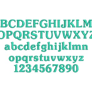 3 Size Souvenir Font Embroidery Designs, BX fonts Machine Embroidery Designs - 9 File Fomats