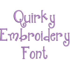 3 Size Quirky Embroidery Font Embroidery Designs, BX Fonts Machine ...