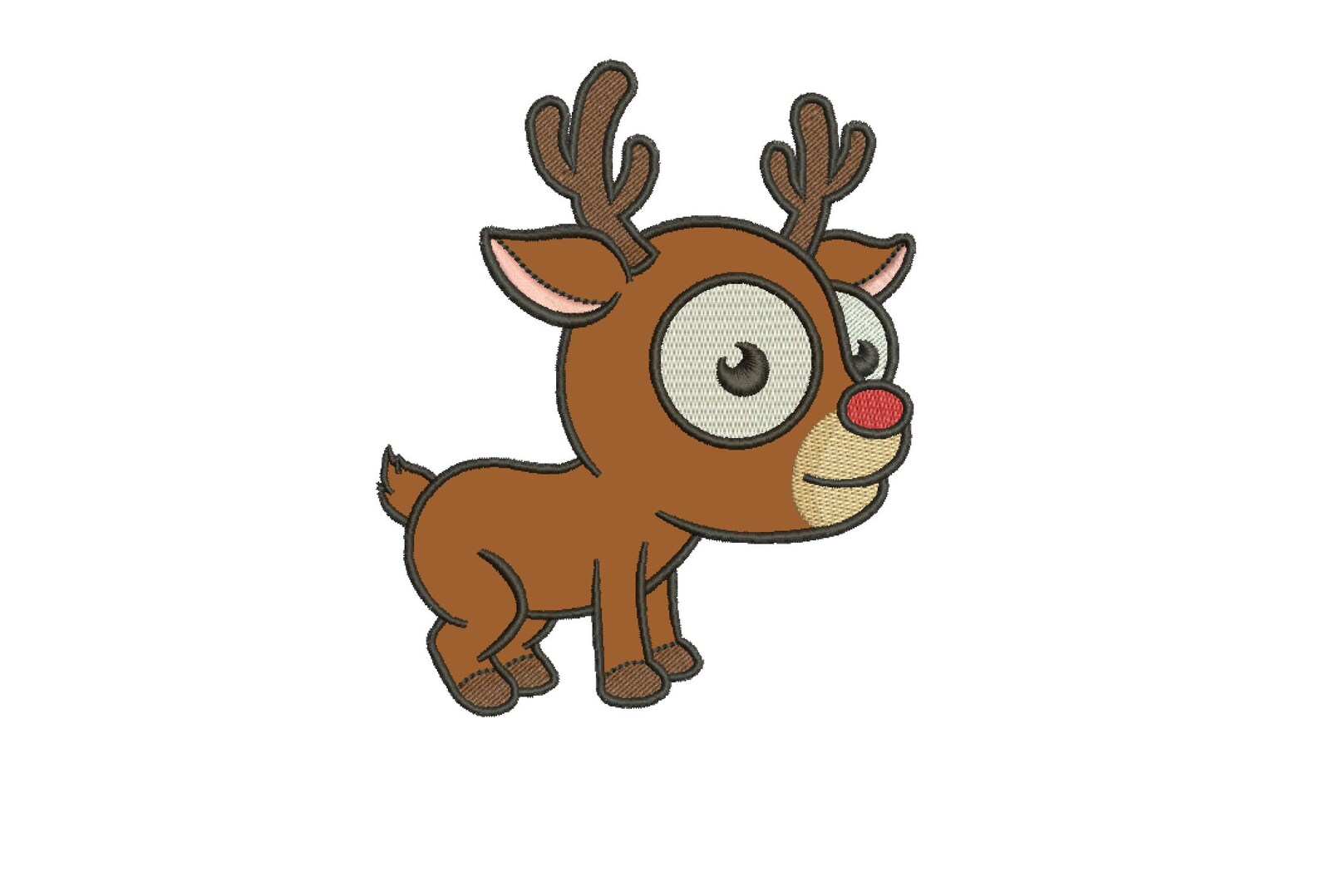 5 tamaños de reno Applique Diseños de bordado Diseños Diseños Etsy España