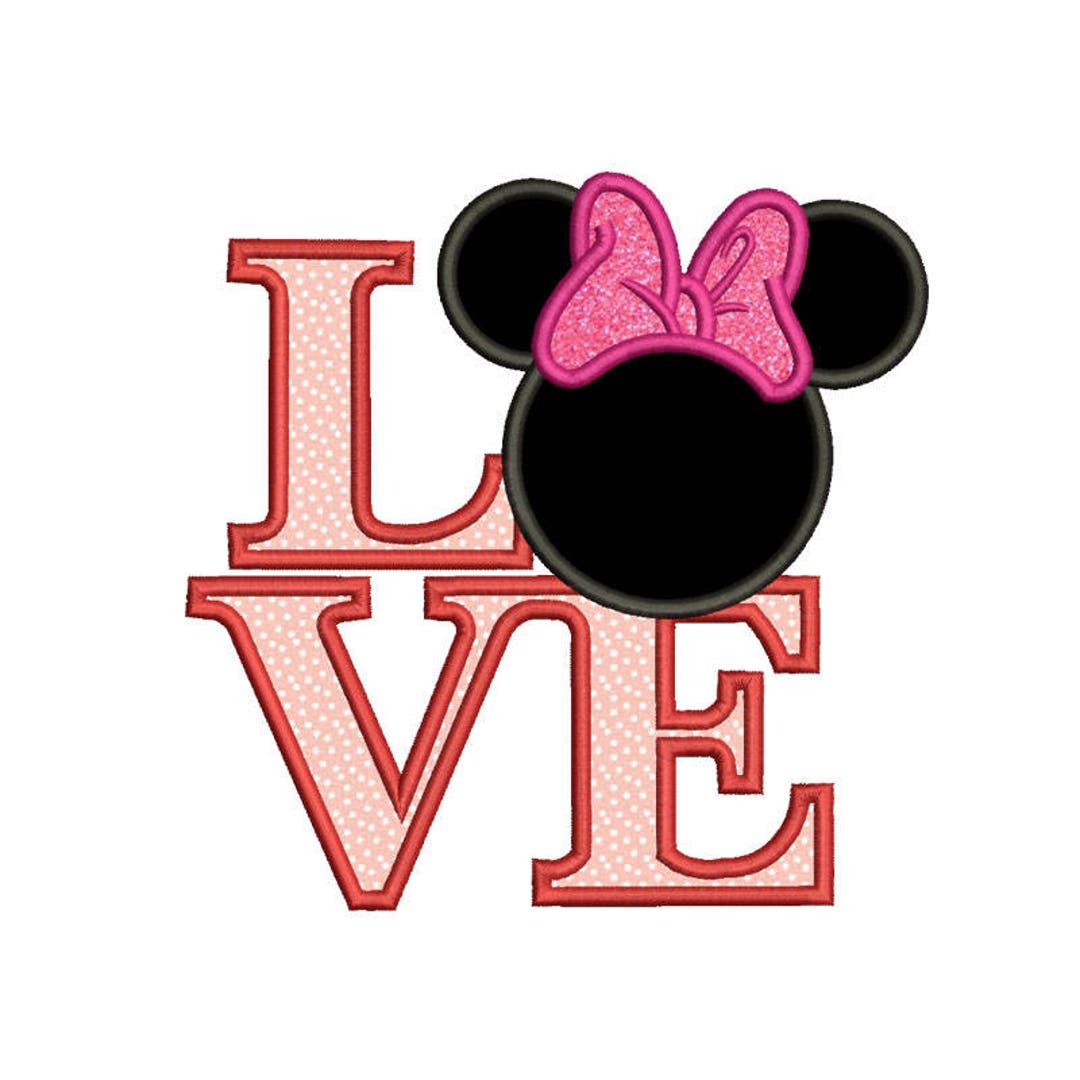8 Size Minnie Applique Designs Embroidery Designs,christmas Embroidery