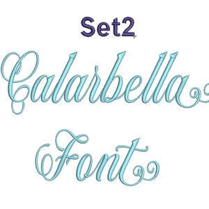 5 Size Calarbellar set2  Embroidery Fonts, Embroidery designs ,BX fonts,  Pes font,Monogram font,Machine Embroidery, 9 File Fomats