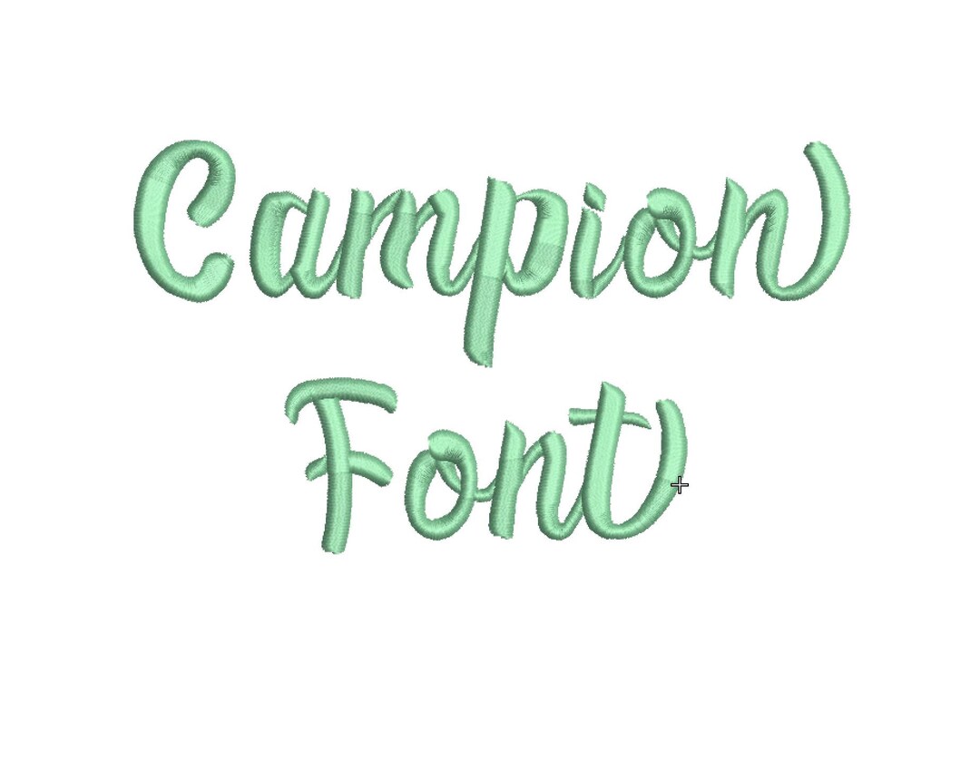 3 Size Campion Font Embroidery Designs, BX Fonts Machine Embroidery ...