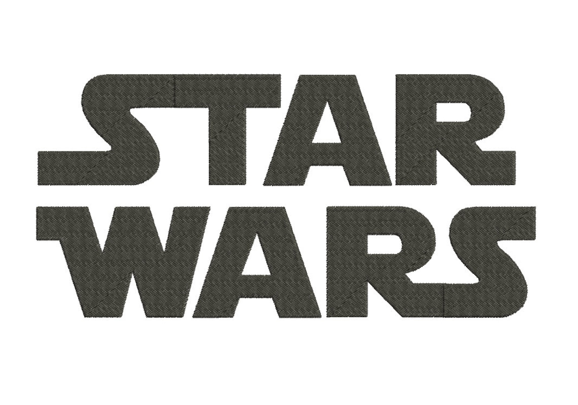 4 Size Star Wars Embroidery Font Embroidery Designs BX Fonts Etsy