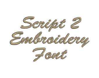 3 Size Embroidery Script Font Embroidery Designs, BX fonts Machine Embroidery Designs - 9 File Fomats