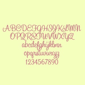 3 Size Sweetheart Embroidery Font, BX fonts Machine Embroidery Designs Embroidery Fonts 9 File Fomats image 2