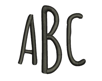 5 size Amatic monogram  3 letters monogram Font BX fonts Embroidery Fonts, Machine Embroidery Designs