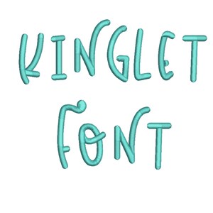 3 Size Kinglet Embroidery Fonts, BX fonts Machine Embroidery Designs Embroidery Font - 9 File Fomats PES font