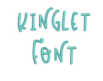 3 Size Kinglet Embroidery Fonts, BX fonts Machine Embroidery Designs Embroidery Font - 9 File Fomats PES font