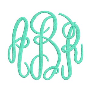 3 Size Largh Fancy Monogram Embroidery Font Embroidery Fonts, BX fonts Machine Embroidery Designs - 9 File Fomats