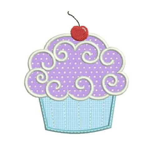 7 Size Cupcake Applique Embroidery Designs Machine Embroidery Etsy